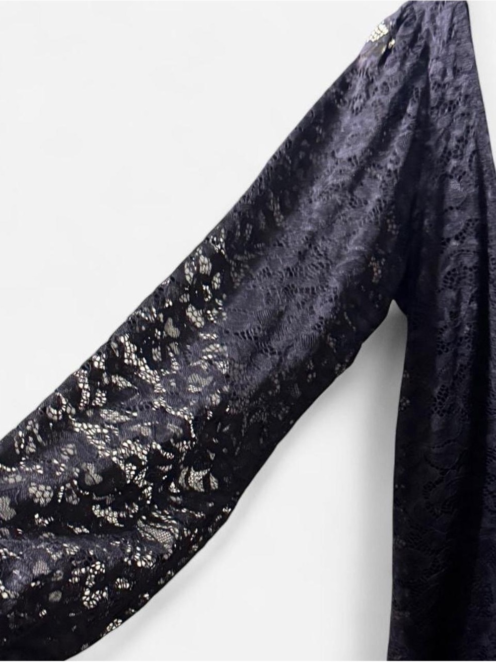 Women's Black Lace Top- Elegant